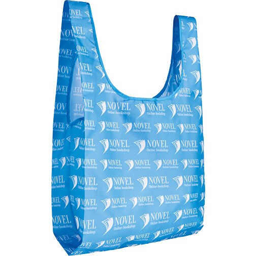 Full Color Faltbare Einkaufstasche Mit Innenfach , lila, Polyester, 63,00cm x 41,00cm (Höhe x Breite), Bild 2
