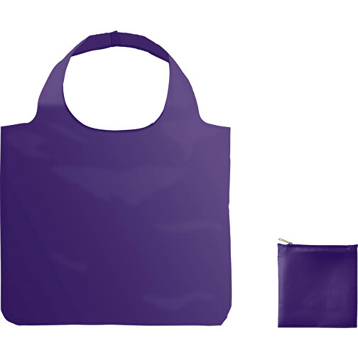 XL Full Color Einkaufstasche Mit Hülle , lila, Polyester, 60,00cm x 49,00cm (Höhe x Breite), Bild 1