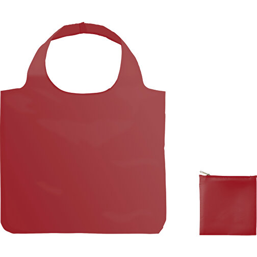 XL Full Color Einkaufstasche Mit Hülle , bordeaux rot, Polyester, 60,00cm x 49,00cm (Höhe x Breite), Bild 1