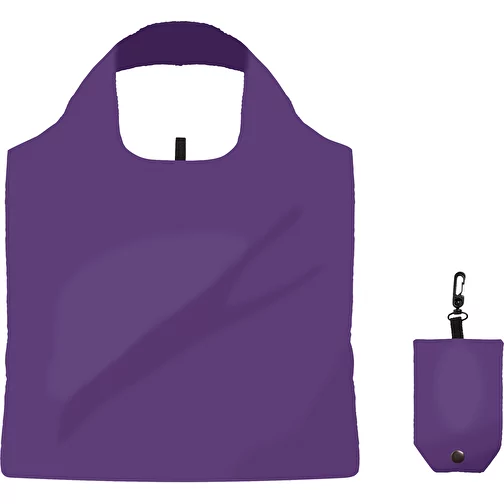 Sac à provisions pliable en couleur avec pochette, Image 1