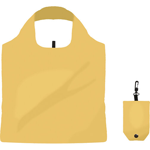 Full Color Faltbare Einkaufstasche Mit Hülle , gelb, Polyester, 50,00cm x 39,00cm (Höhe x Breite), Bild 1