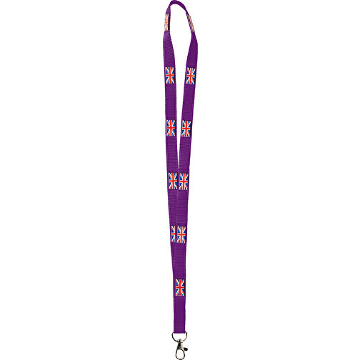 Polyester Lanyard 3D Druck, 20 Mm , lila, Polyester, 90,00cm x 2,00cm (Länge x Breite), Bild 1