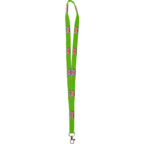 Polyester Lanyard 3D Druck, 20 Mm , apfelgrün, Polyester, 90,00cm x 2,00cm (Länge x Breite), Bild 1