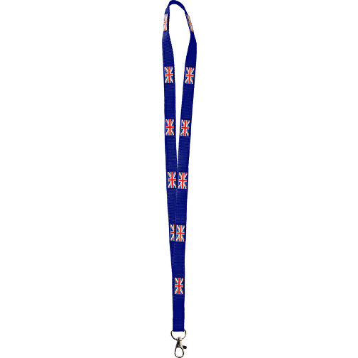 Polyester Lanyard 3D Druck, 20 Mm , royalblau, Polyester, 90,00cm x 2,00cm (Länge x Breite), Bild 1