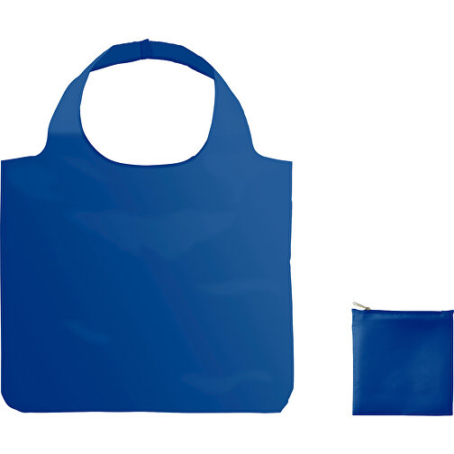 XL Full Color Einkaufstasche Mit Hülle , blau, Polyester, 60,00cm x 49,00cm (Höhe x Breite), Bild 1