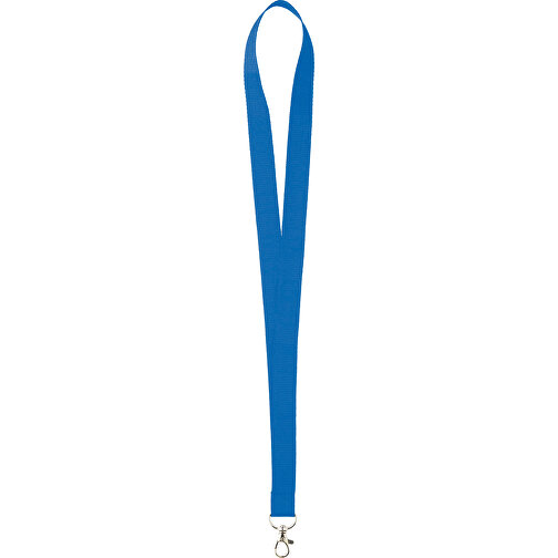 25 Mm Sicherheits Lanyard , blau, Polyester, 90,00cm x 2,50cm (Länge x Breite), Bild 1