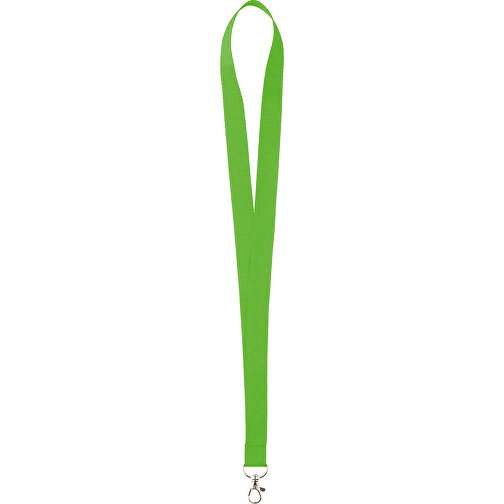 20 Mm Sicherheits Lanyard , apfelgrün, Polyester, 90,00cm x 2,00cm (Länge x Breite), Bild 1