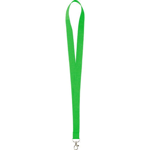15 Mm Sicherheits Lanyard , grün, Polyester, 90,00cm x 1,50cm (Länge x Breite), Bild 1