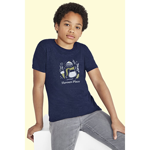 T-Shirt - Regent Fit Kids , Sol´s, rot, Baumwolle, XXL, 118,00cm x 128,00cm (Länge x Breite), Bild 4