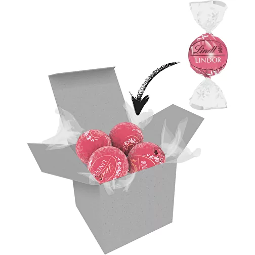 Color Lindor Box - tektura trawiasta - krem truskawkowy, Obraz 1
