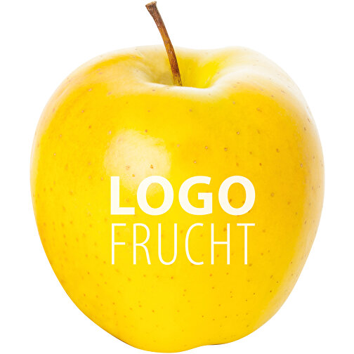 LogoFrucht Apfel Gelb , gelb, 7,50cm (Höhe), Bild 1