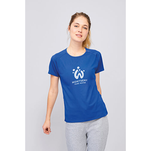 T-Shirt - Sporty Women , Sol´s, neon orange, Polyester, M, 64,00cm x 47,00cm (Länge x Breite), Bild 4