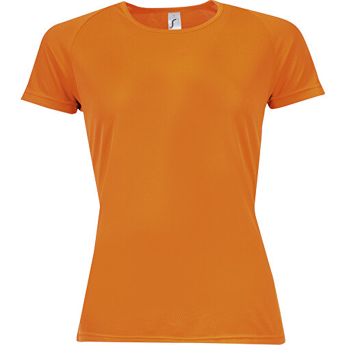 T-Shirt - Sporty Women , Sol´s, neon orange, Polyester, L, 66,00cm x 50,00cm (Länge x Breite), Bild 1