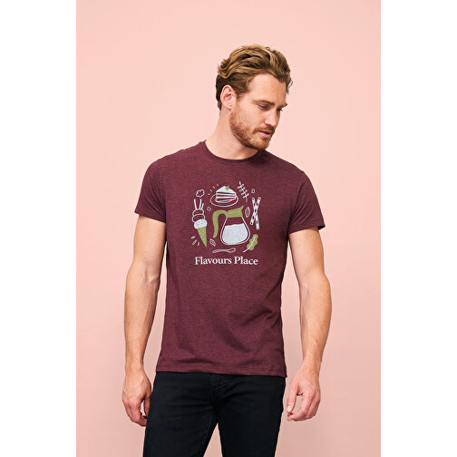 T-Shirt - Regent Fit , Sol´s, heide-rot, Baumwolle, L, 74,00cm x 54,00cm (Länge x Breite), Bild 4