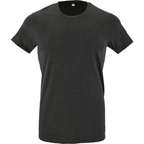 T-Shirt - Regent Fit , Sol´s, holzkohle melange, Baumwolle, XS, 66,00cm x 45,00cm (Länge x Breite), Bild 1