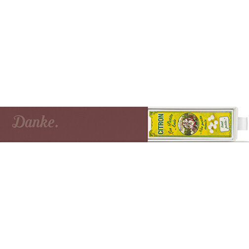 Dankebox Mini 'Les Petits Anis' - Rosa-rot , rosa-rot, Papier, Pappe, Satin, 14,20cm x 3,40cm x 3,40cm (Länge x Höhe x Breite), Bild 1