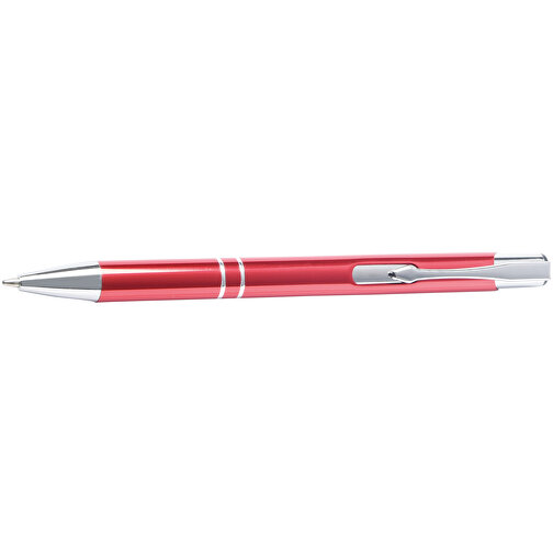 Aluminium-Kugelschreiber TUCSON , rot, Aluminium / Kunststoff, 13,70cm (Länge), Bild 3