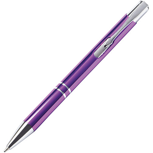 Aluminium-Kugelschreiber TUCSON , violett, Aluminium / Kunststoff, 13,70cm (Länge), Bild 2