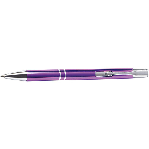 Aluminium-Kugelschreiber TUCSON , violett, Aluminium / Kunststoff, 13,70cm (Länge), Bild 3
