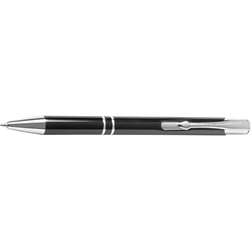 Aluminium-Kugelschreiber TUCSON , schwarz, Aluminium / Kunststoff, 13,70cm (Länge), Bild 3
