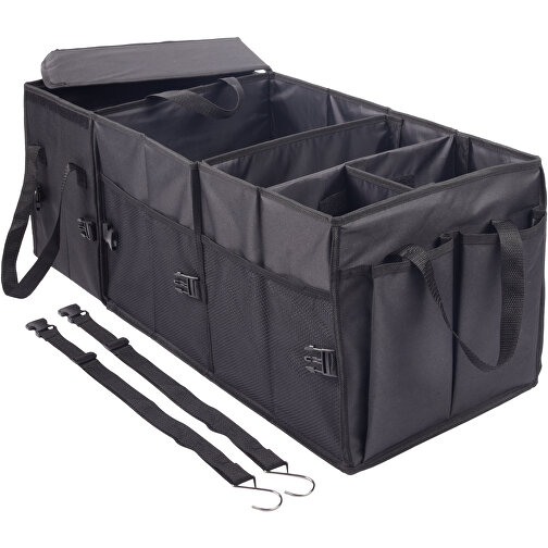 Kofferraumtasche SUPER GADGET , schwarz, 600D Polyester, 78,00cm x 30,50cm x 31,00cm (Länge x Höhe x Breite), Bild 2
