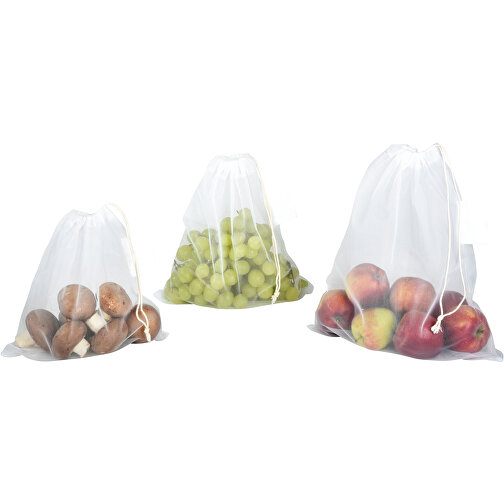 Conjunto de bolsas de malla para frutas y verduras BLUE PLANET, Imagen 2