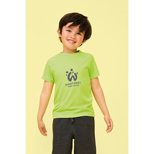 T-Shirt - Sporty Kids , Sol´s, weiss, Polyester, 4XL, 142,00cm x 152,00cm (Länge x Breite), Bild 4