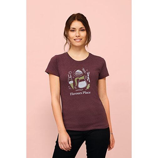 T-Shirt - Regent Fit Women , Sol´s, graue melange, Gekämmte Baumwolle, XXL, 69,00cm x 53,00cm (Länge x Breite), Bild 4