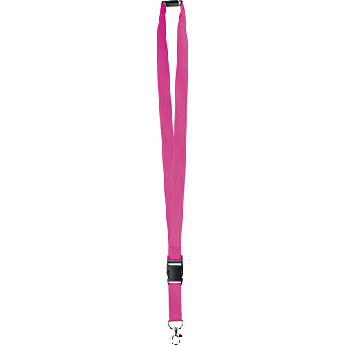 20 Mm Satin Sicherheits Lanyard , pink, Satin, 92,00cm x 2,00cm (Länge x Breite), Bild 1