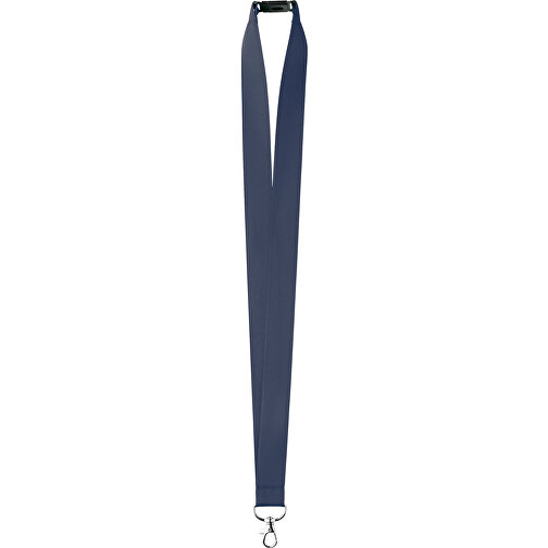 25 Mm Satin Sicherheits Lanyard , dunkelblau, Satin, 90,00cm x 2,50cm (Länge x Breite), Bild 1