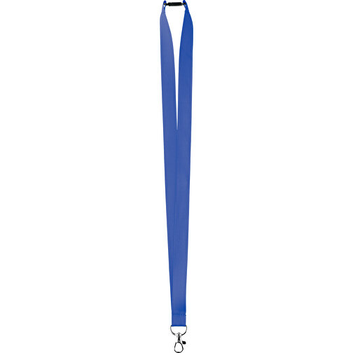 20 Mm Satin Sicherheits Lanyard , blau, Satin, 90,00cm x 2,00cm (Länge x Breite), Bild 1