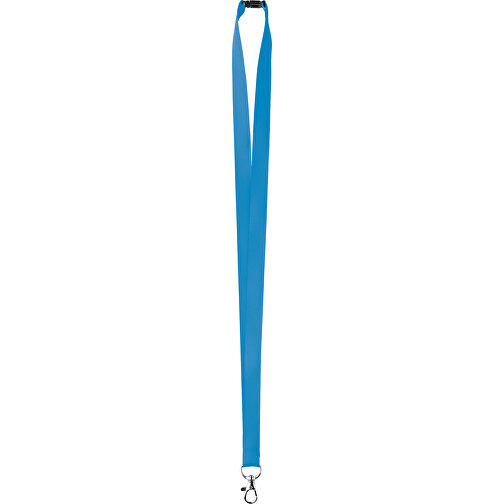 15 Mm Satin Sicherheits Lanyard , türkis, Satin, 90,00cm x 1,50cm (Länge x Breite), Bild 1