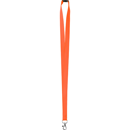 15 Mm Satin Sicherheits Lanyard , orange, Satin, 90,00cm x 1,50cm (Länge x Breite), Bild 1
