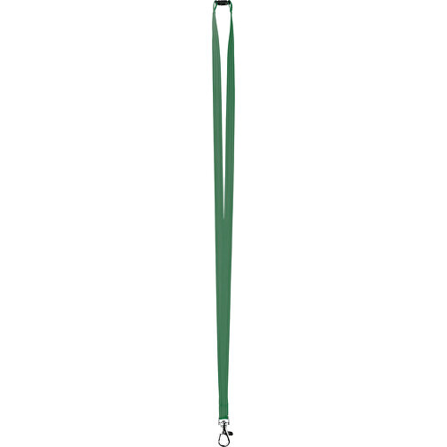 10 Mm Satin Sicherheits Lanyard , grün, Satin, 90,00cm x 1,00cm (Länge x Breite), Bild 1