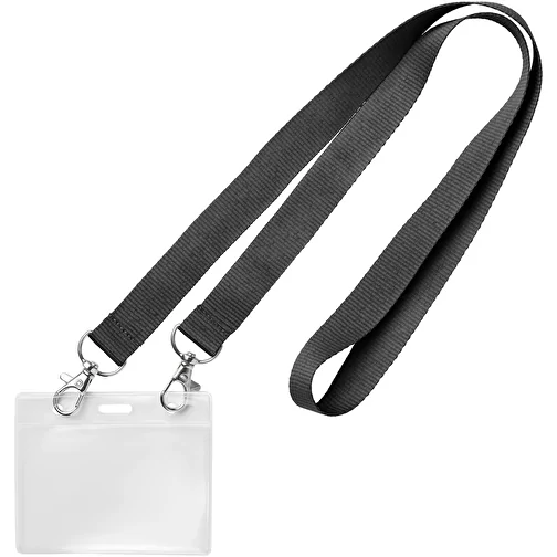 Lanyard de 25 mm avec 2 mousquetons métalliques, Image 1