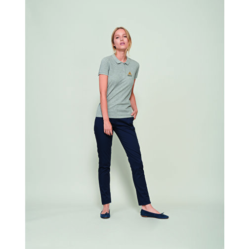 Polo Shirt - Planet Women , Sol´s, graue heide, Organische Baumwolle, XL, 69,00cm x 51,00cm (Länge x Breite), Bild 4