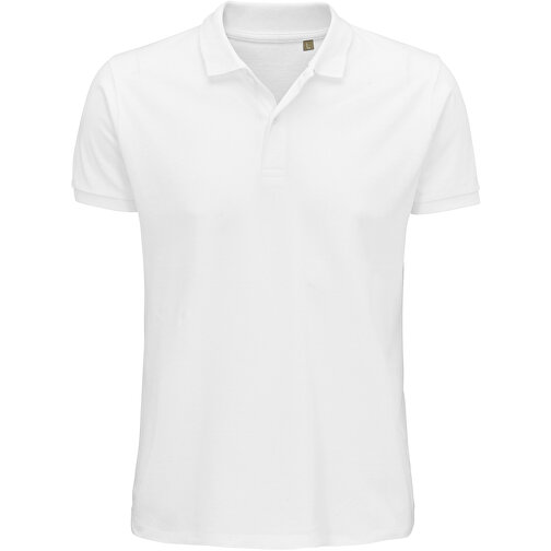 Polo Shirt - Planet Men , Sol´s, weiß, Organische Baumwolle, XL, 76,00cm x 58,00cm (Länge x Breite), Bild 1