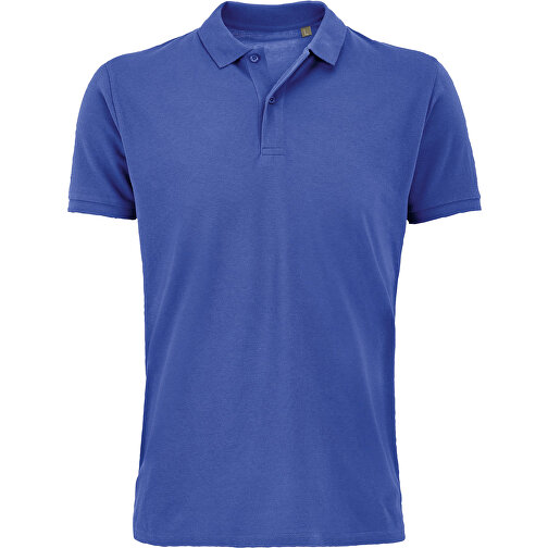 Polo Shirt - Planet Men , Sol´s, royal blue, Organische Baumwolle, S, 70,00cm x 49,00cm (Länge x Breite), Bild 1