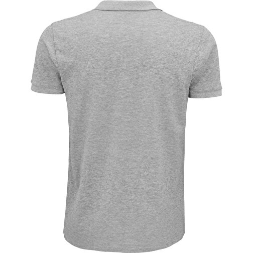 Polo Shirt - Planet Men , Sol´s, graue heide, Organische Baumwolle, XXL, 78,00cm x 61,00cm (Länge x Breite), Bild 2