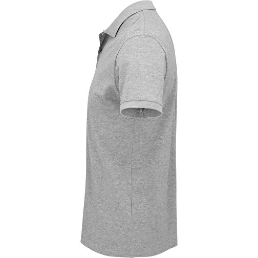 Polo Shirt - Planet Men , Sol´s, graue heide, Organische Baumwolle, S, 70,00cm x 49,00cm (Länge x Breite), Bild 3