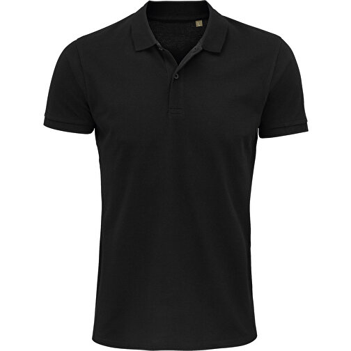 Polo Shirt - Planet Men , Sol´s, schwarz, Organische Baumwolle, L, 74,00cm x 55,00cm (Länge x Breite), Bild 1