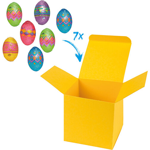 ColorBox Happy Eggs - Gelb , gelb, Pappe, 5,50cm x 5,50cm x 5,50cm (Länge x Höhe x Breite), Bild 1