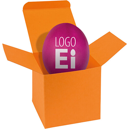 ColorBox LogoEi - Orange - Lila , lila, Pappe, 5,50cm x 5,50cm x 5,50cm (Länge x Höhe x Breite), Bild 1