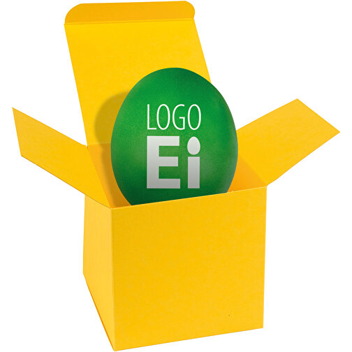 ColorBox LogoEi - Gelb - Grün , grün, Pappe, 5,50cm x 5,50cm x 5,50cm (Länge x Höhe x Breite), Bild 1