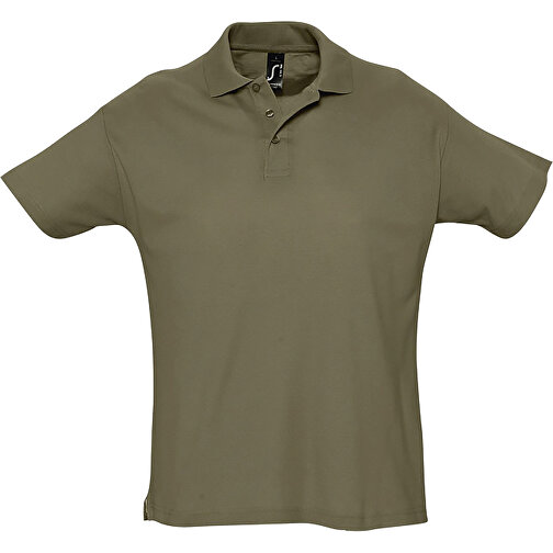 Polo Shirt - Summer Ii , Sol´s, olive-armee-grün, Baumwolle, XS, 68,00cm x 47,00cm (Länge x Breite), Bild 1