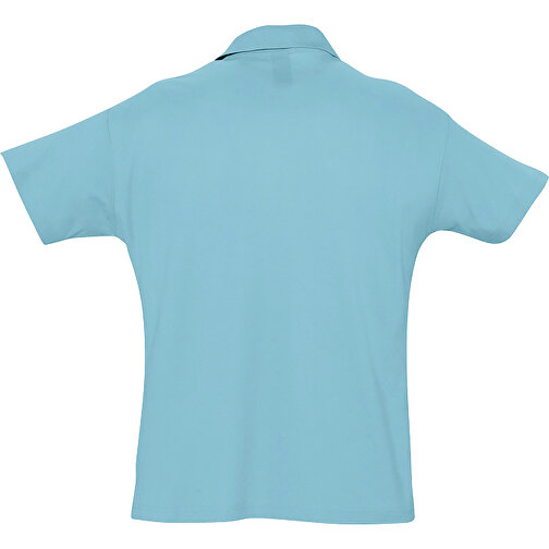 Polo Shirt - Summer Ii , Sol´s, atoll blau, Baumwolle, M, 72,00cm x 53,00cm (Länge x Breite), Bild 2