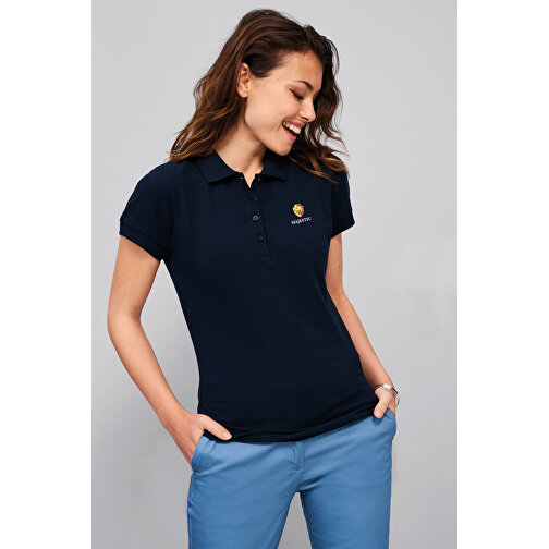 Polo Shirt - Passion , Sol´s, weiß, Baumwolle, M, 63,00cm x 46,00cm (Länge x Breite), Bild 4