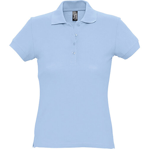 Polo Shirt - Passion , Sol´s, himmelsblau-pique, Baumwolle, XXL, 69,00cm x 55,00cm (Länge x Breite), Bild 1