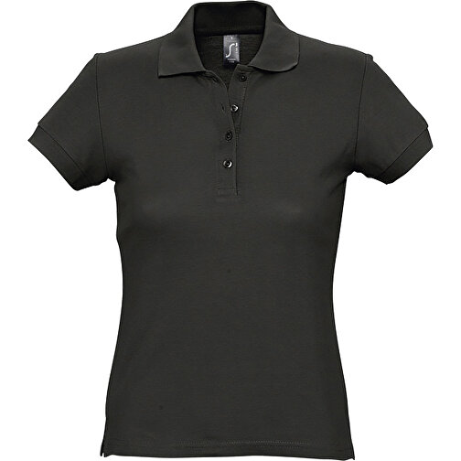 Polo Shirt - Passion , Sol´s, schwarz, Baumwolle, M, 63,00cm x 46,00cm (Länge x Breite), Bild 1