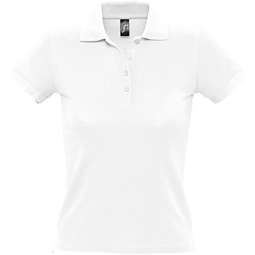 Polo Shirt - People , Sol´s, weiß, Baumwolle, S, 61,00cm x 43,00cm (Länge x Breite), Bild 1